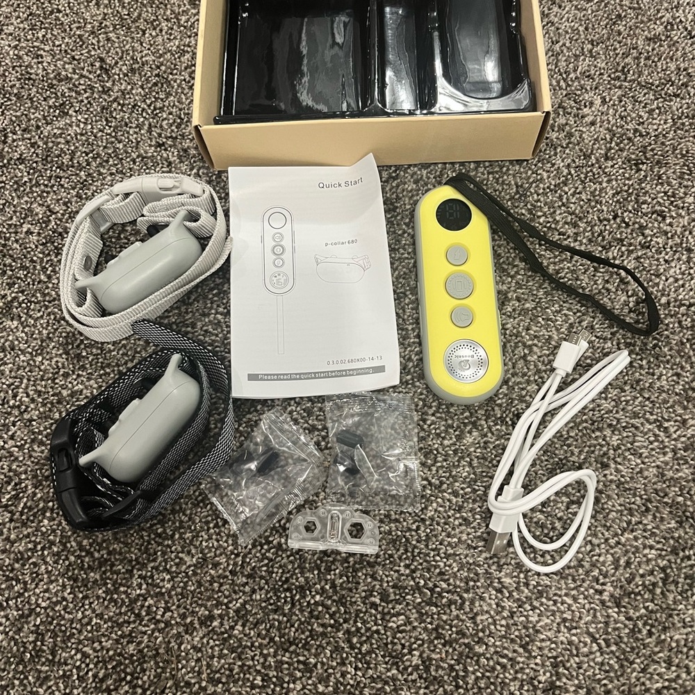 Bousnic P-Collar 680 Wireless Dog Training Collar - 2 Collars + Remote